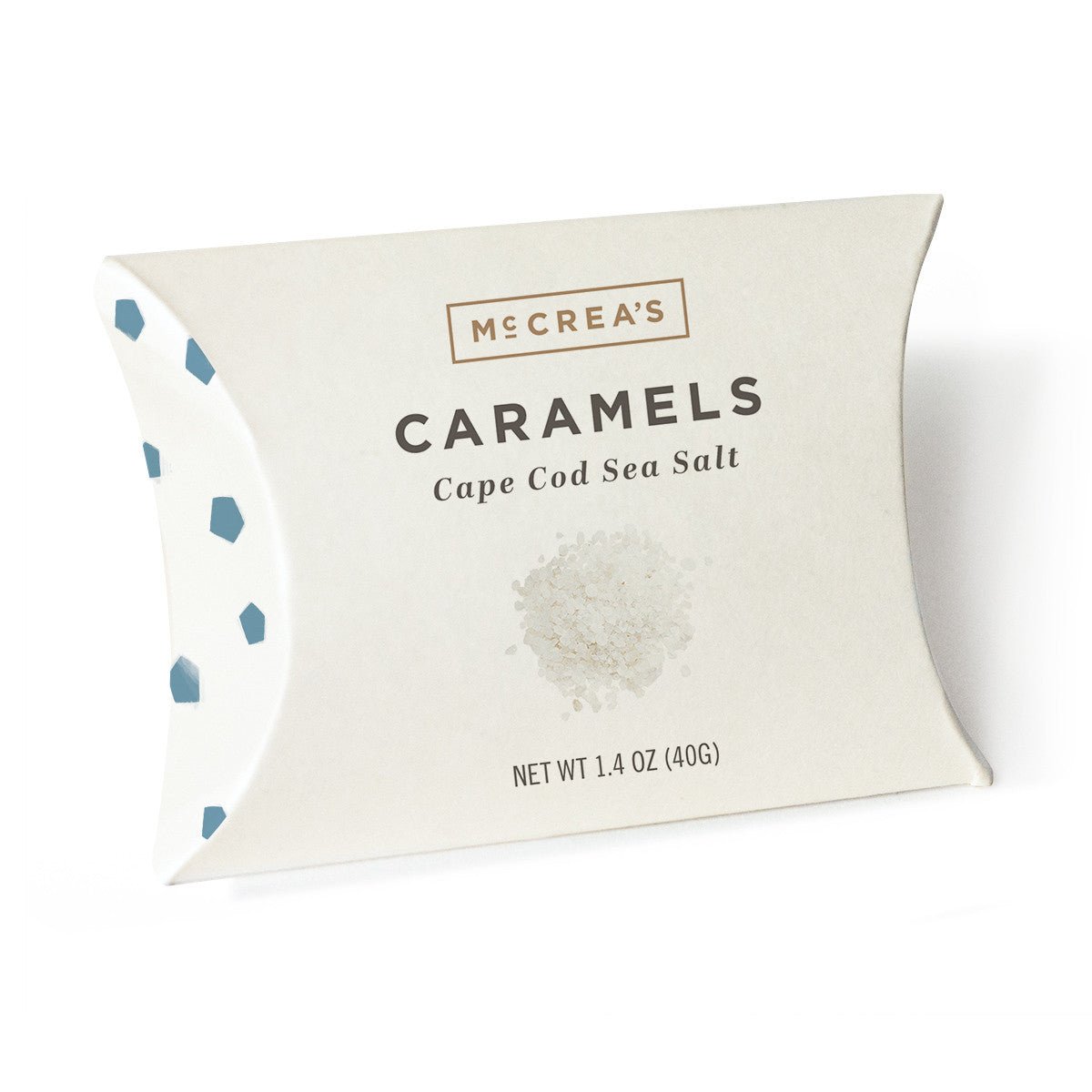 McCrea's Caramels Pillow Box Cape Cod Sea Salt - The Artisan Gift Boxes