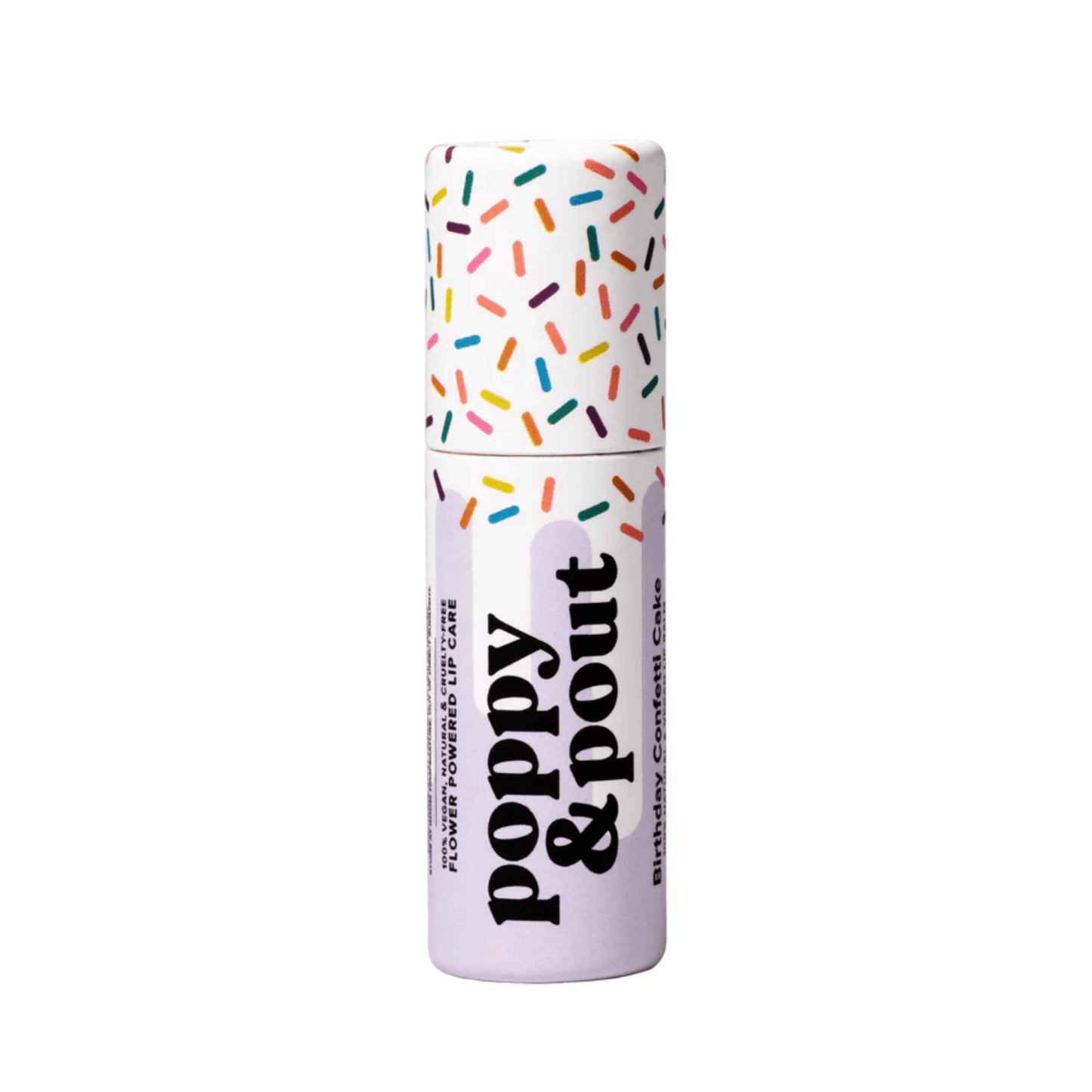 Poppy & Pout Lip Care Birthday Confetti Cake - Purple - The Artisan Gift Boxes