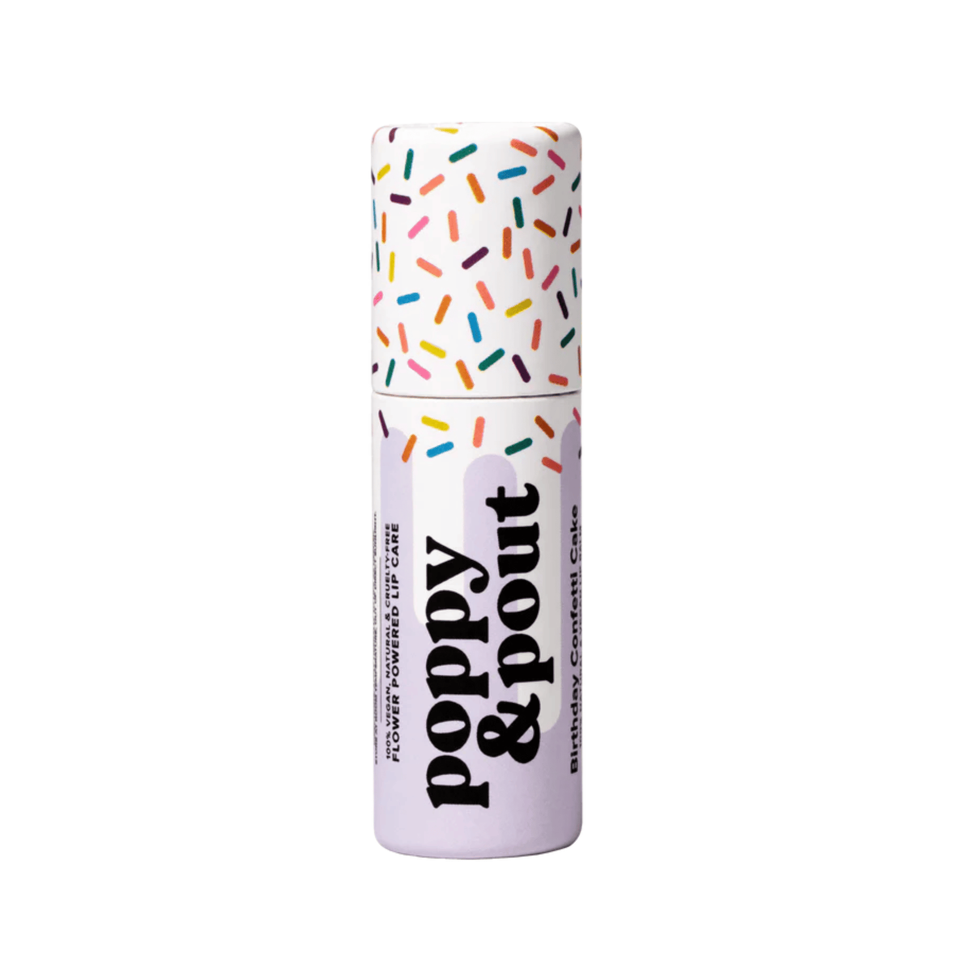Poppy & Pout Lip Care Birthday Confetti Cake - Purple - The Artisan Gift Boxes