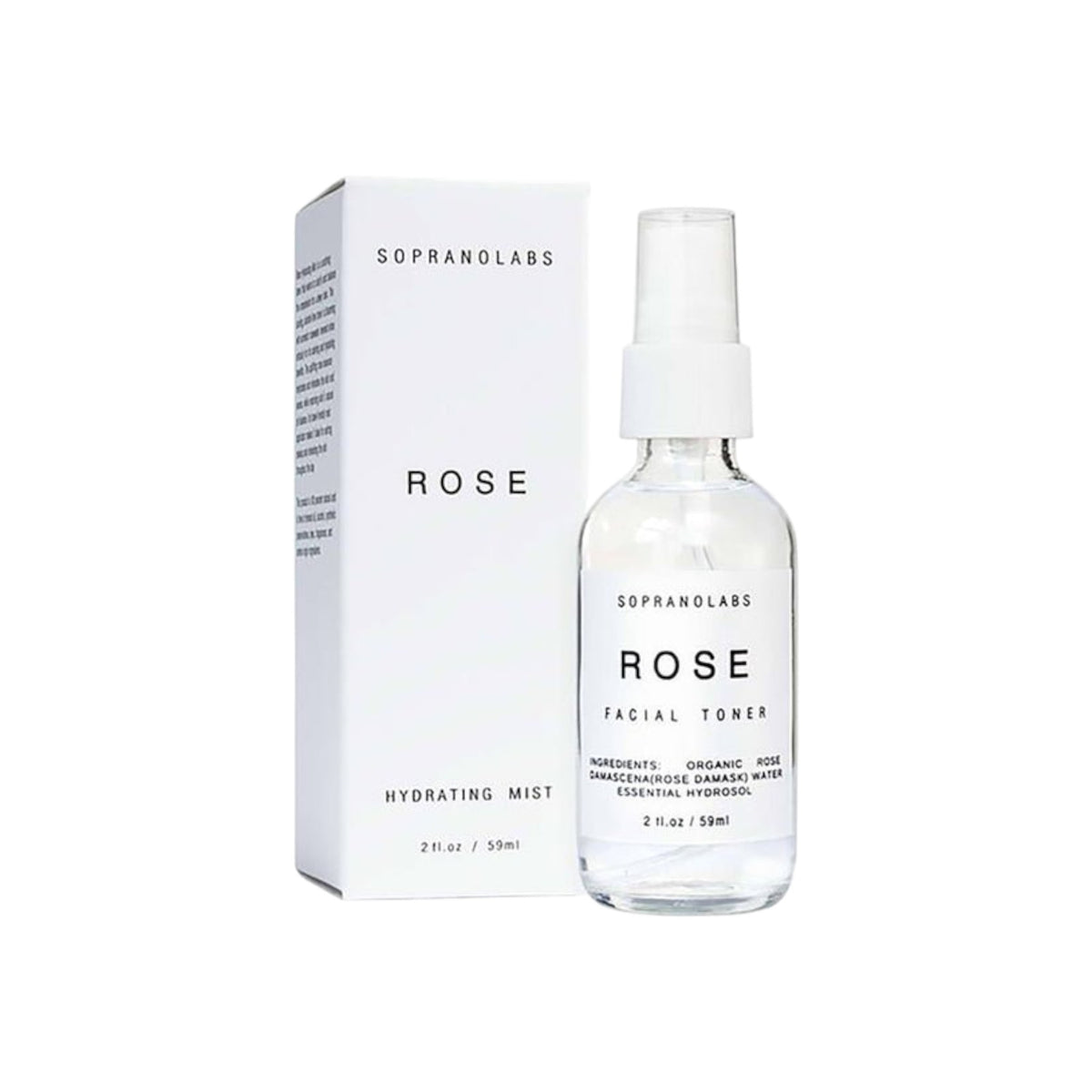 SopranoLabs Rose Hydrating Mist Organic Face Toner - The Artisan Gift Boxes