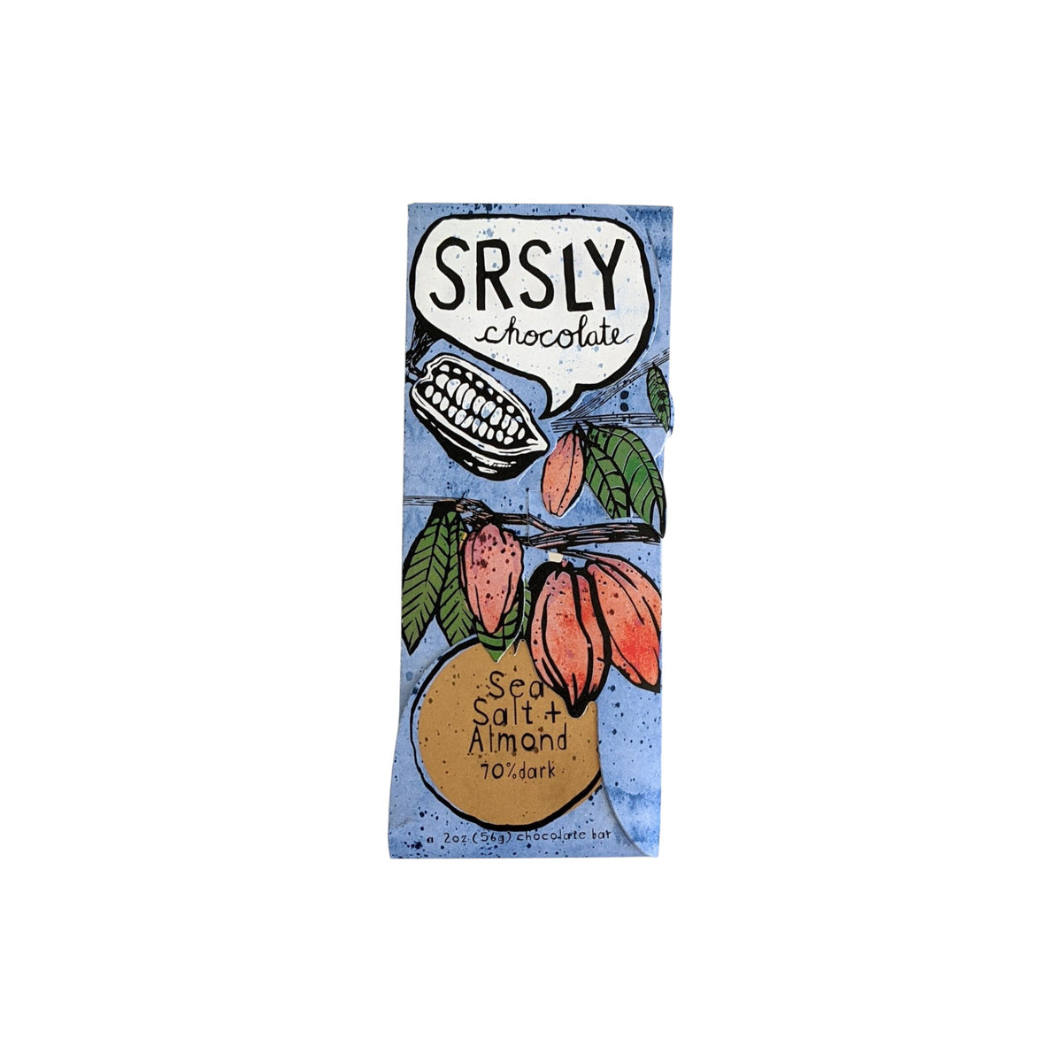 SRSLY Chocolate Bar Sea Salt + Almonds - The Artisan Gift Boxes