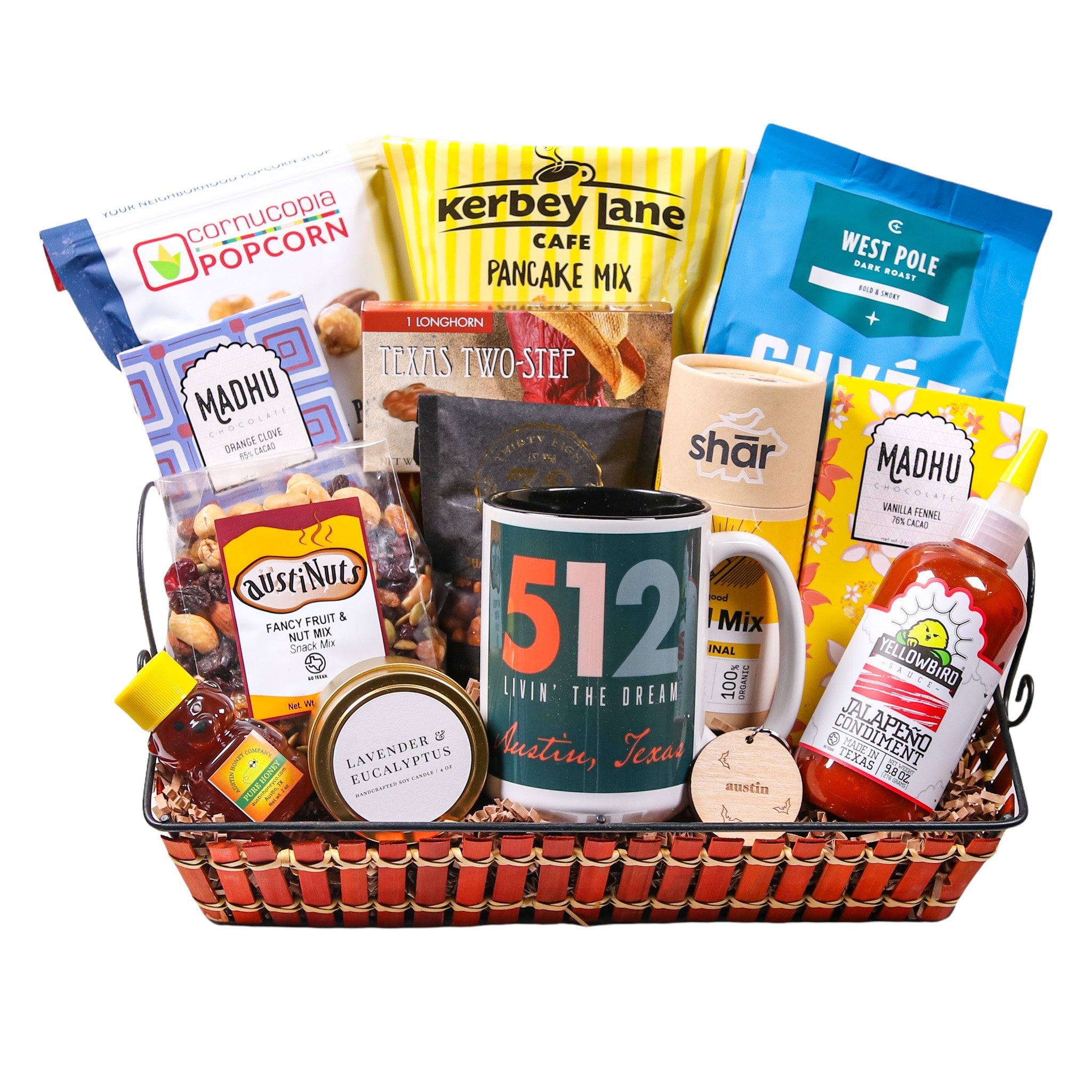 512 Austin Texas Gift Basket Food Gift Baskets The Artisan Gift Boxes 